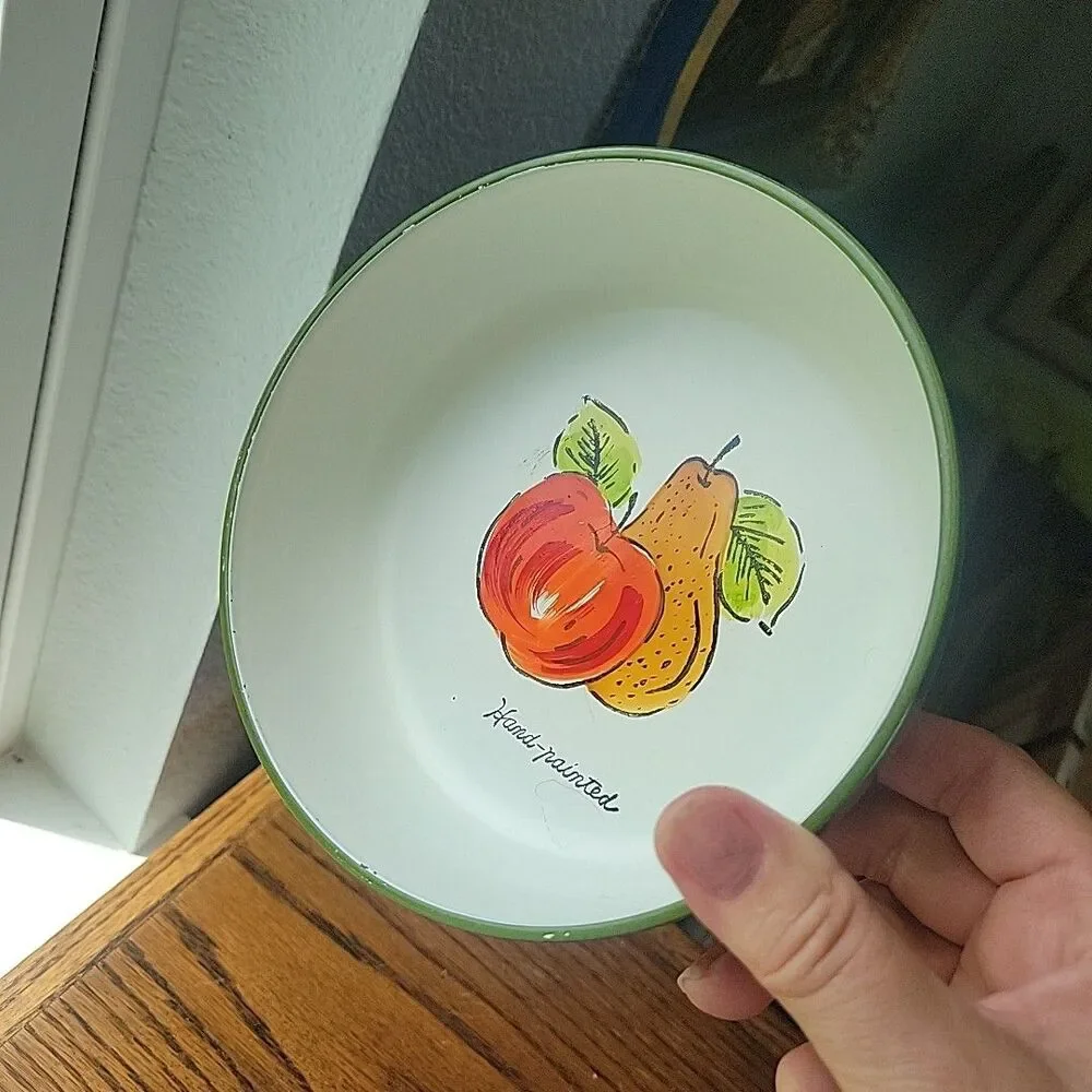 Vtg Melamine Salad bowl set 1 Large bowl 4 small bowls salt & pepper shakers Kit - Picture 12 of 16